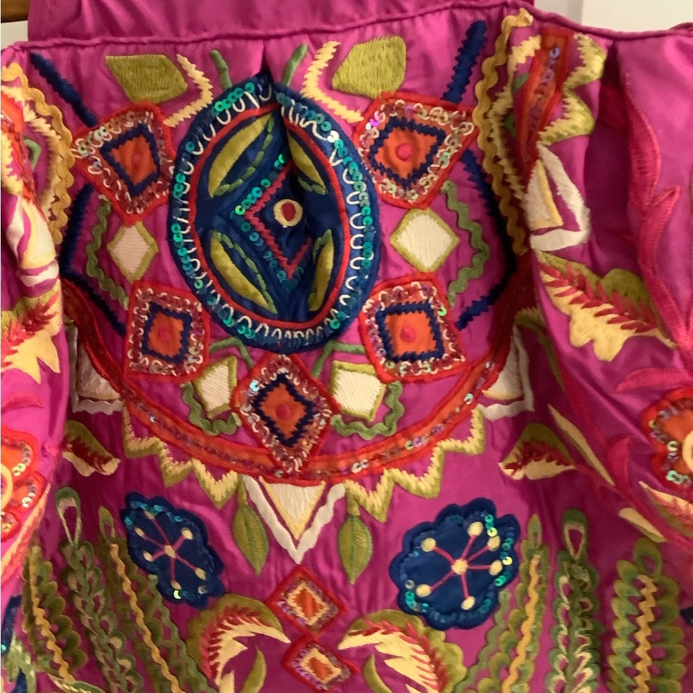 Moyna embroidered boho tote purse from NANTUCKET - Picture 6 of 14